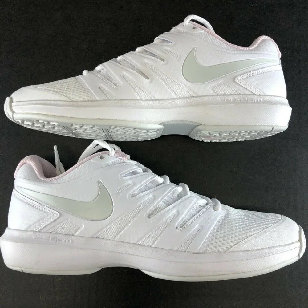 Nike Air Zoom Prestige Tennis Shoes Womens Sz 11 White Pink - Picture 2 of 8